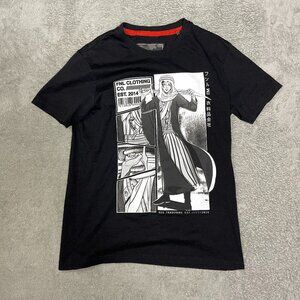 FNL Shirt Exxpressive Streetwear Medium‎ Black Short Sleeve Graphic